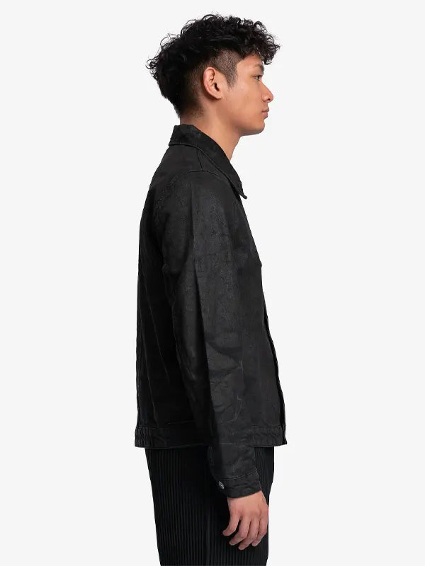 Black Waxed Denim Jacket WorthVee