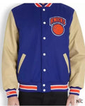 Blue Vintage NBA New York Knicks Varsity Jacket Clanton Jacket