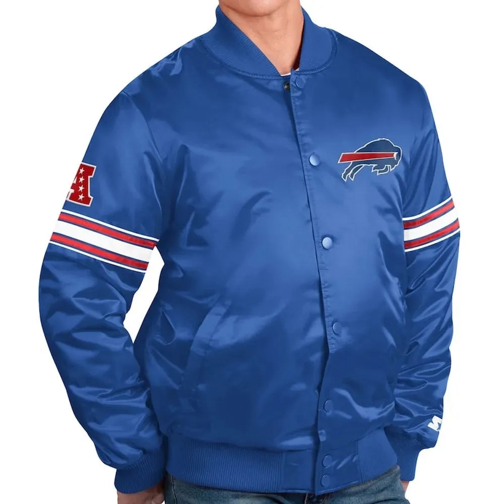 Bomber Buffalo Bills Royal Blue Jacket