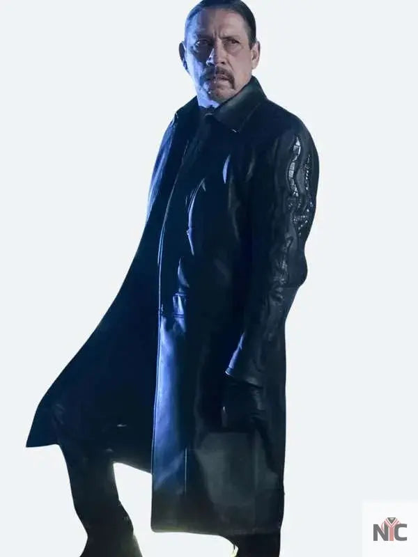 Breacher The Flash S04 Black Leather Coat Clanton Jacket
