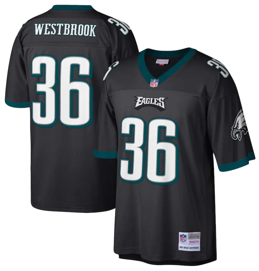 Brian Westbrook Philadelphia Eagles Mitchell & Ness 2004 Legacy Jersey WorthVee