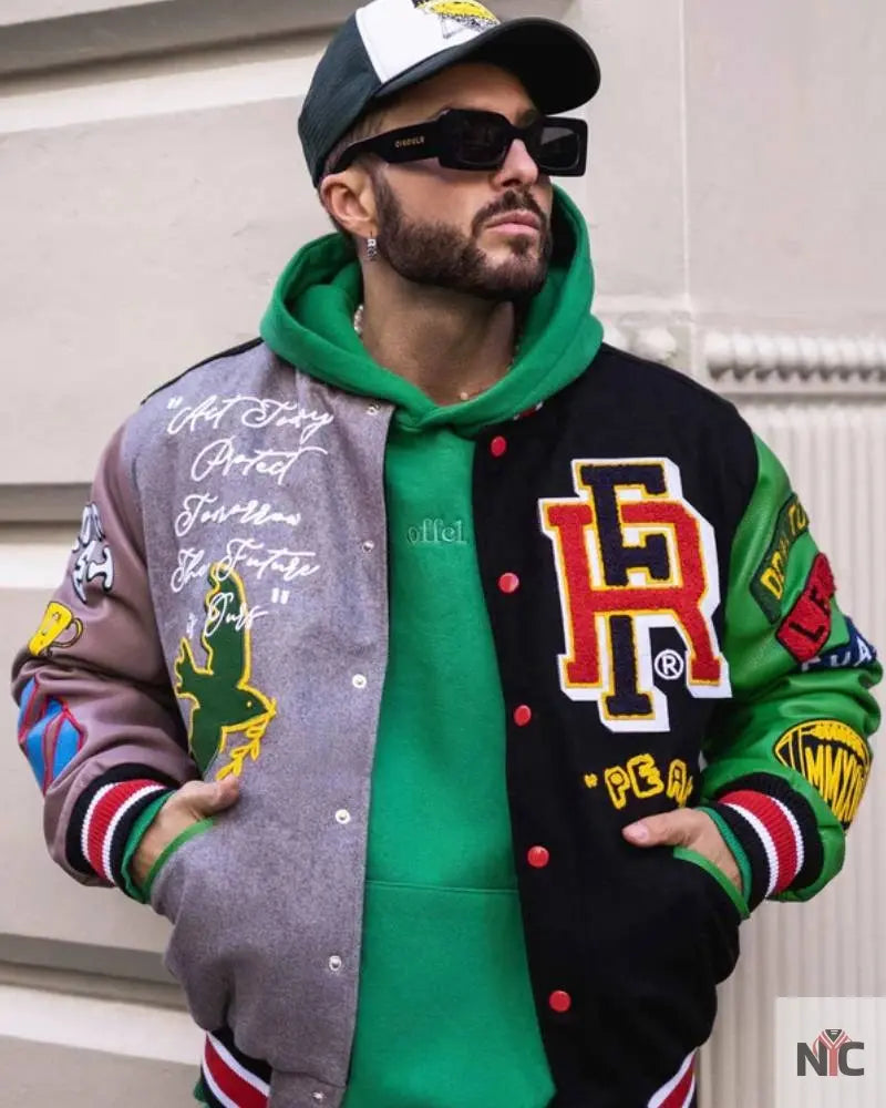 Bright Future Colorblock Varsity Jacket Clanton Jacket