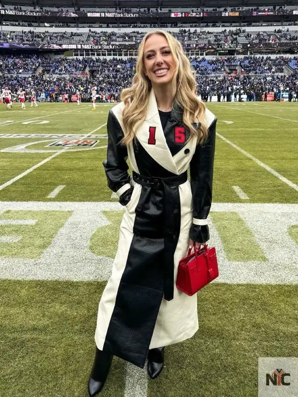 Brittany Mahomes AFC Championship Coat Clanton Jacket