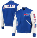 Buffalo Bills Logo Wool & Leather Varsity Jacket