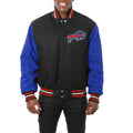 Buffalo Bills Black And Blue Wool Varsity Jacket