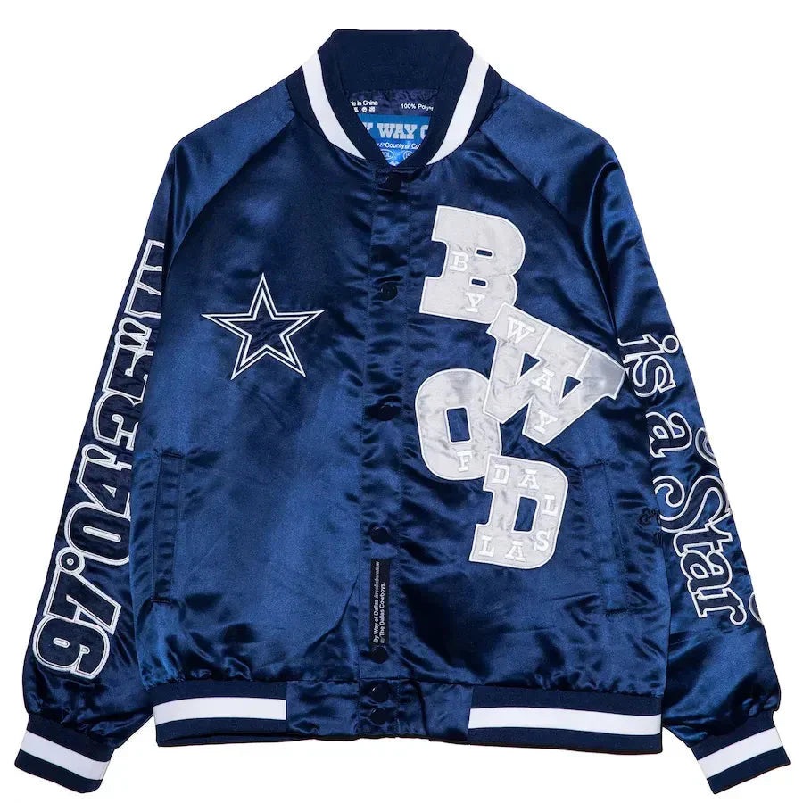By Way of Dallas Navy Dallas Cowboys Jacket Clanton Jacket