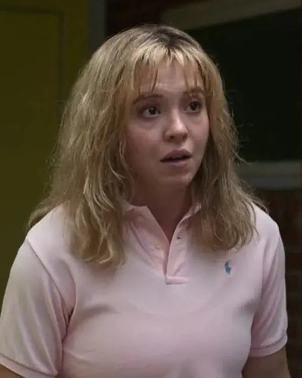 CHRISTY Sydney Sweeney Pink Polo Shirt