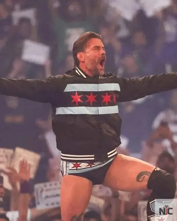 CM Punk WWE Night Of Champions Bomber Jacket Clanton Jacket