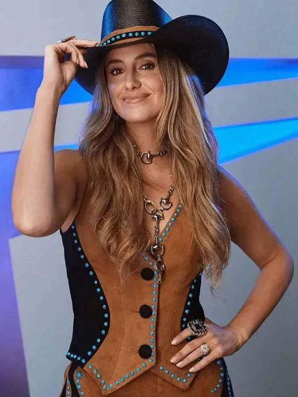 CMA Fest Lainey Wilson Cowboy Leather Vest