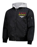 CM Punk Black Hooded Bomber Jacket