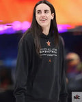 Caitlin Clark 2025 AT&T WNBA All-Star Black Hoodie Clanton Jacket