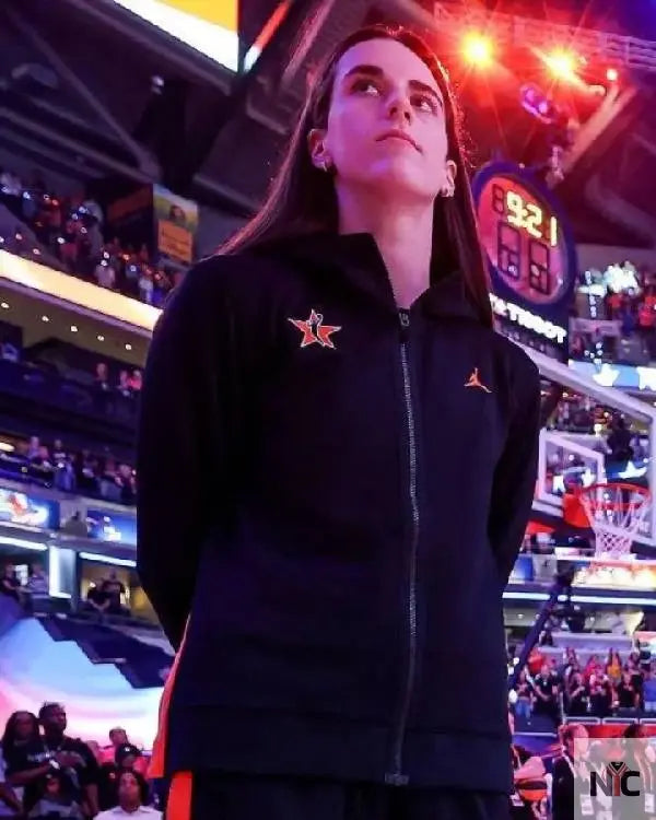 Caitlin Clark AT&T WNBA All-Star Game 2025 Jacket Clanton Jacket