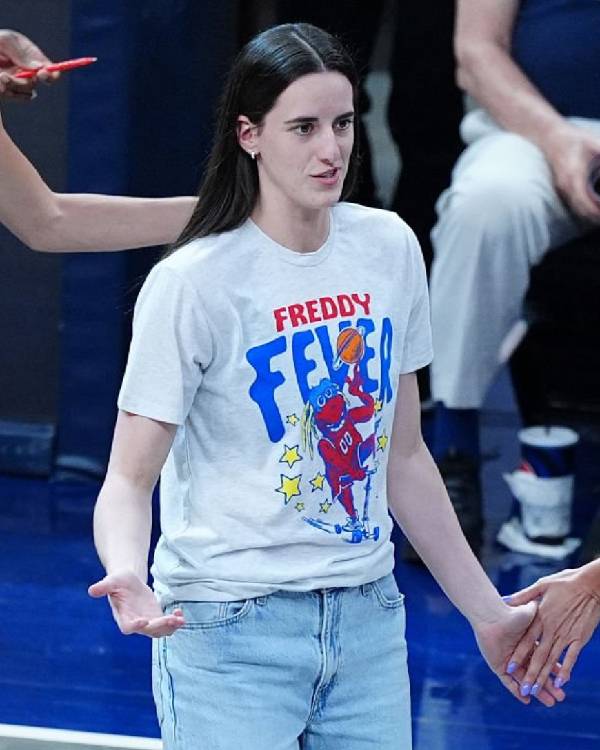 Caitlin Clark Indiana Fever Freddy Fever T-shirt Clanton Jacket
