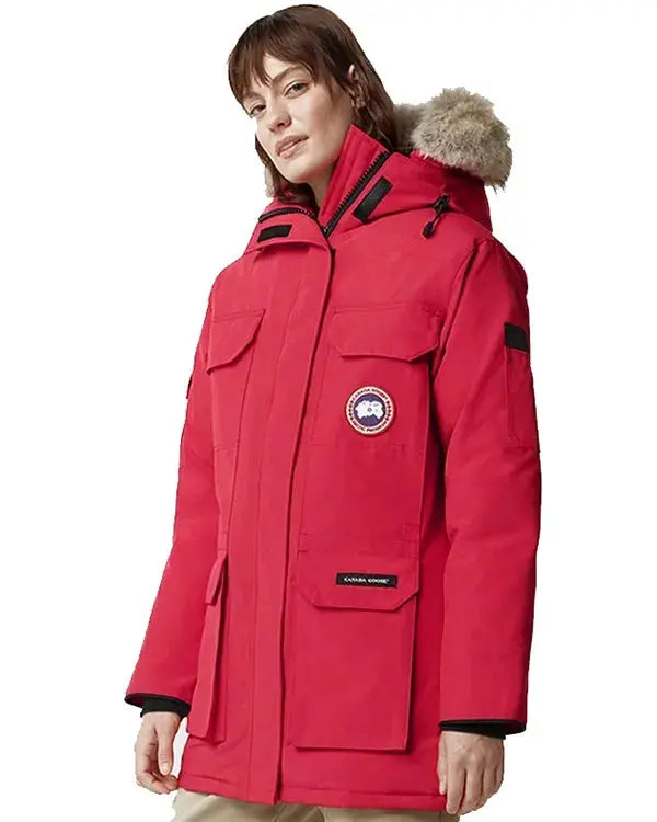 Canada Goose Fence Red Hooded Jacket