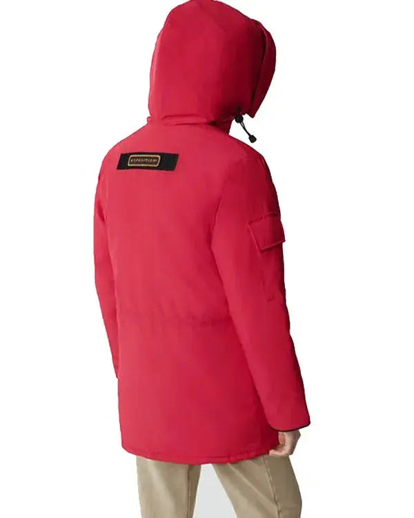 Canada Goose Fence Red Hooded Jacket