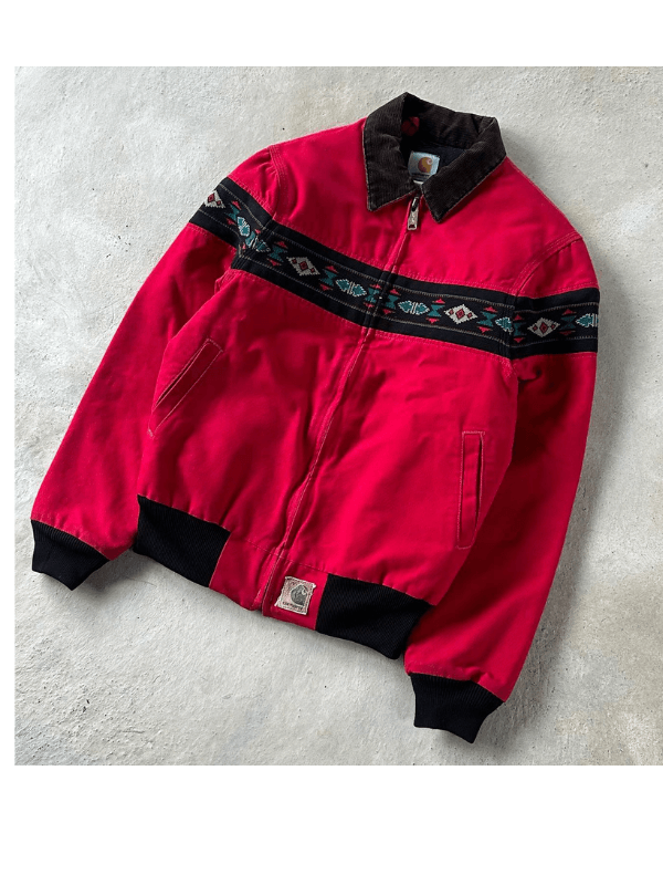 Vintage 90s Carhartt Santa Fe J77 RED Jacket