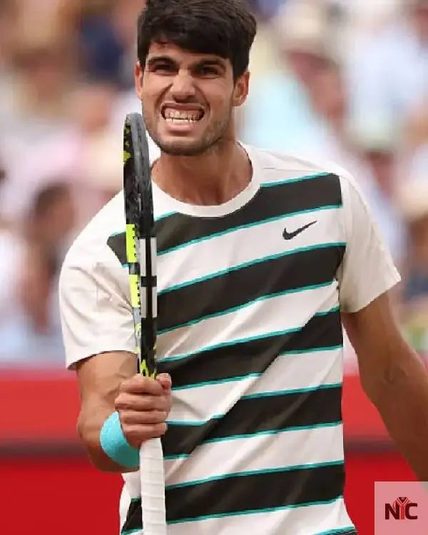 Carlos Alcaraz 2025 Queen’s Club Final T-Shirt Clanton Jacket
