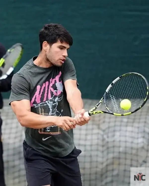 Carlos Alcaraz Wimbledon Championships 2025 Grey T-Shirt Clanton Jacket