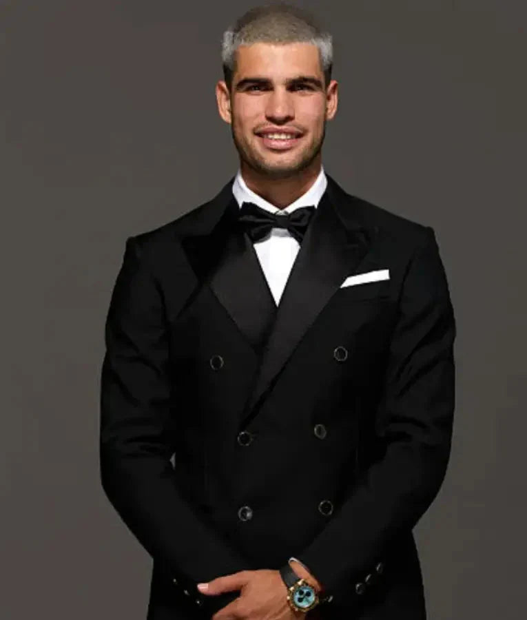 Carlos Alcaraz 2025 Laver Cup Opening Night Gala Black Blazer USA Jackets