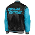 Carolina Panthers Enforcer Satin Varsity Jacket