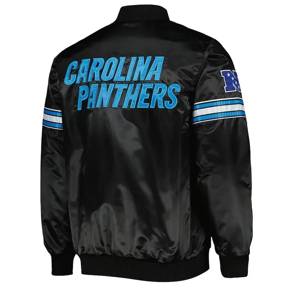 Carolina Panthers Pick and Roll Satin Jacket