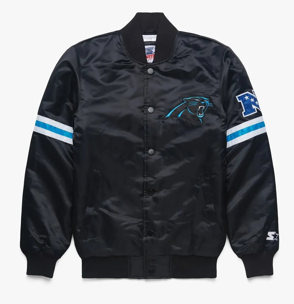 Carolina Panthers Satin Varsity Jacket