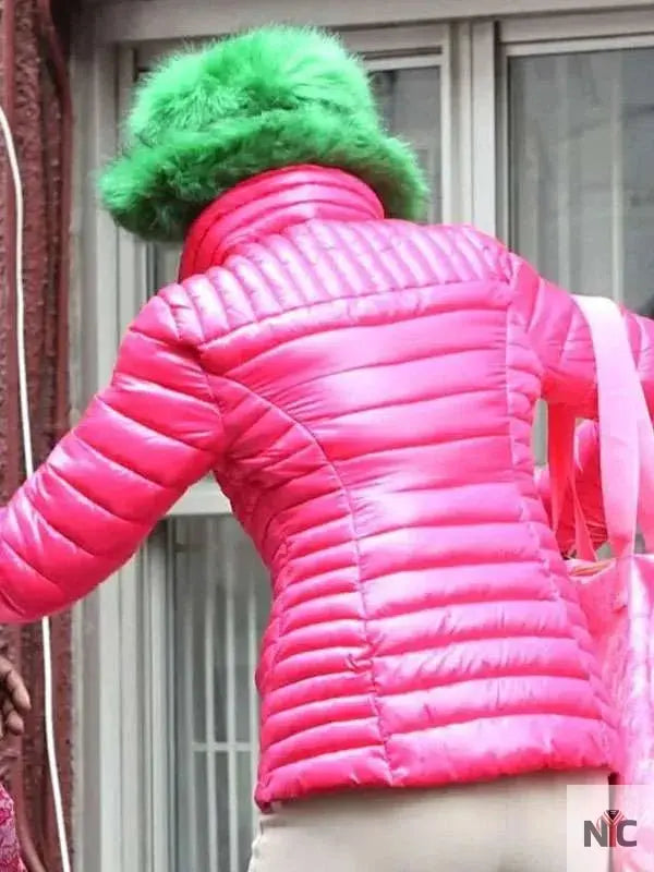 Carrie Preston Elsbeth S02 Pink Puffer Jacket Clanton Jacket
