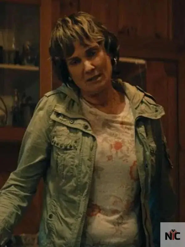Catherine McClements The Survivors Green Jacket Clanton Jacket