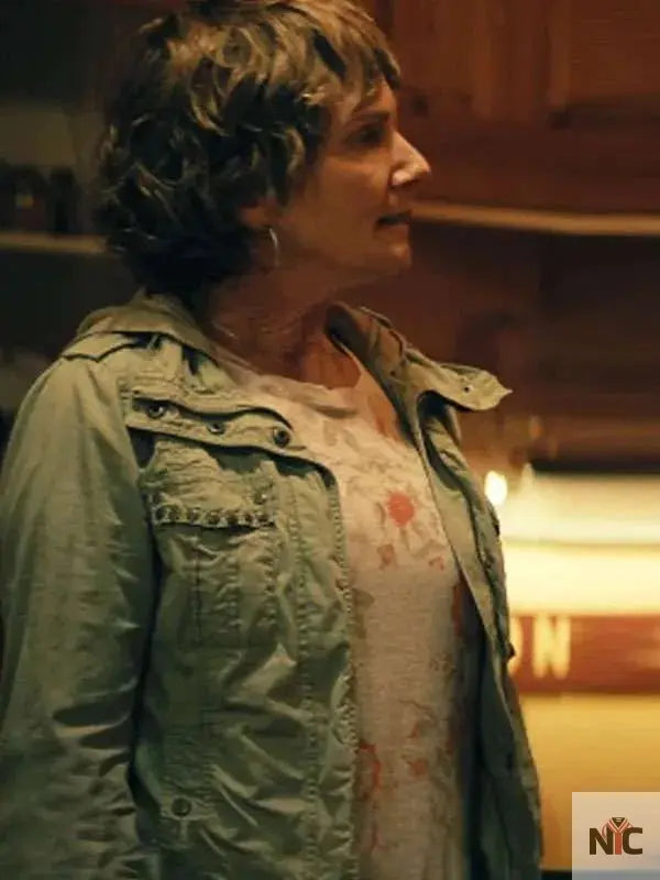Catherine McClements The Survivors Green Jacket Clanton Jacket