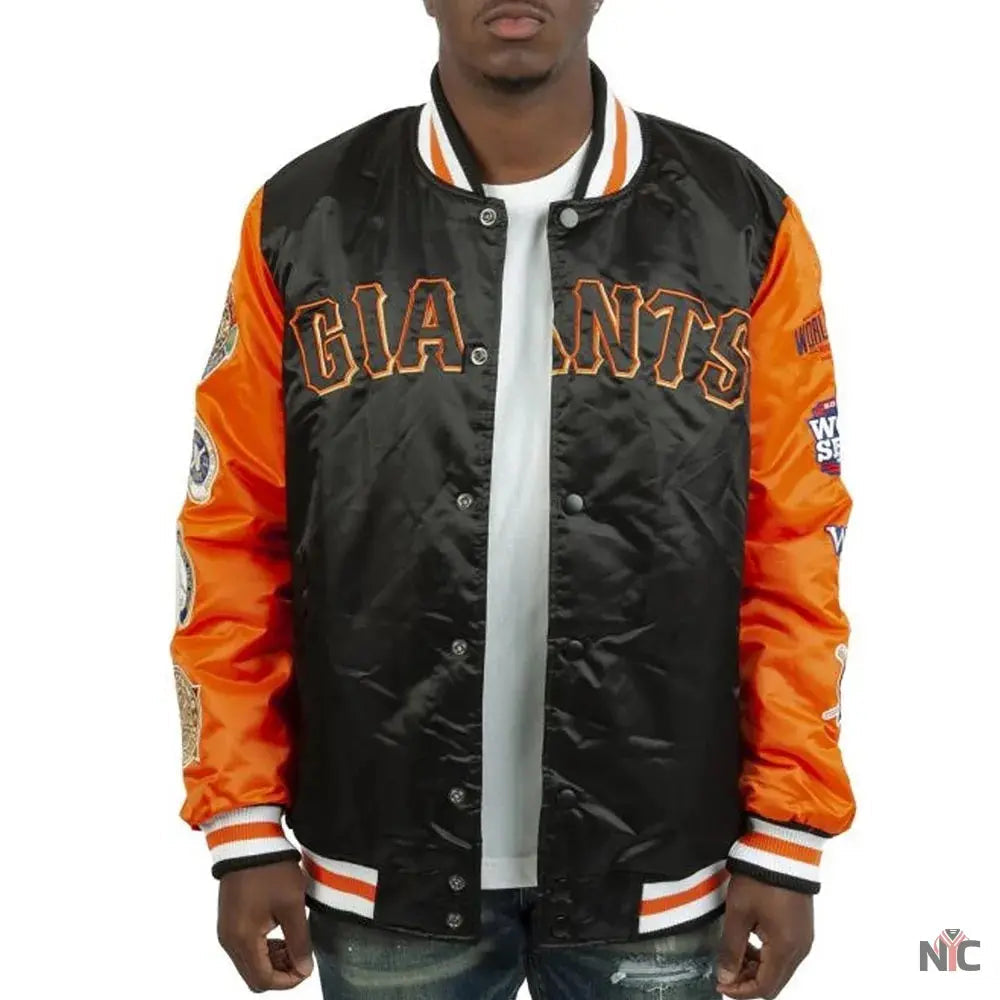 Champs Patches San Francisco Giants Satin Jacket Clanton Jacket