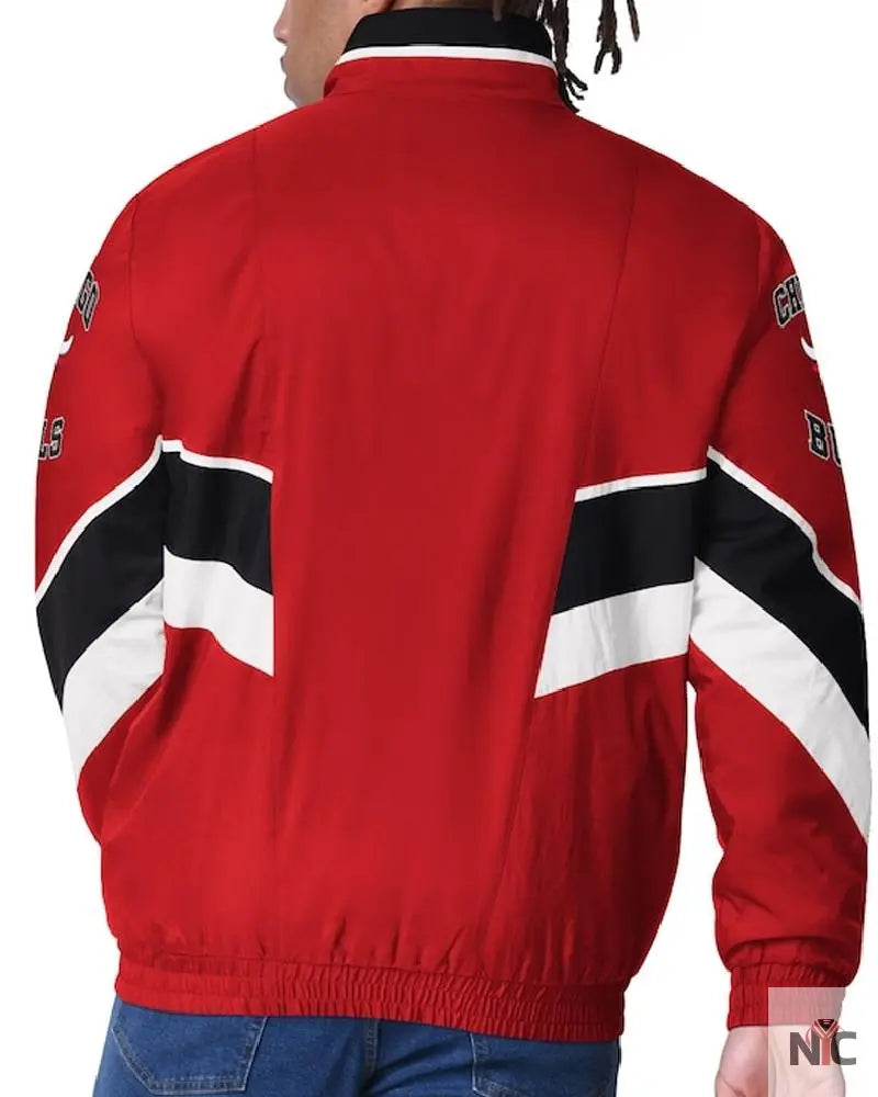 Chicago Bulls Captain Red Varsity Satin Jacket Clanton Jacket