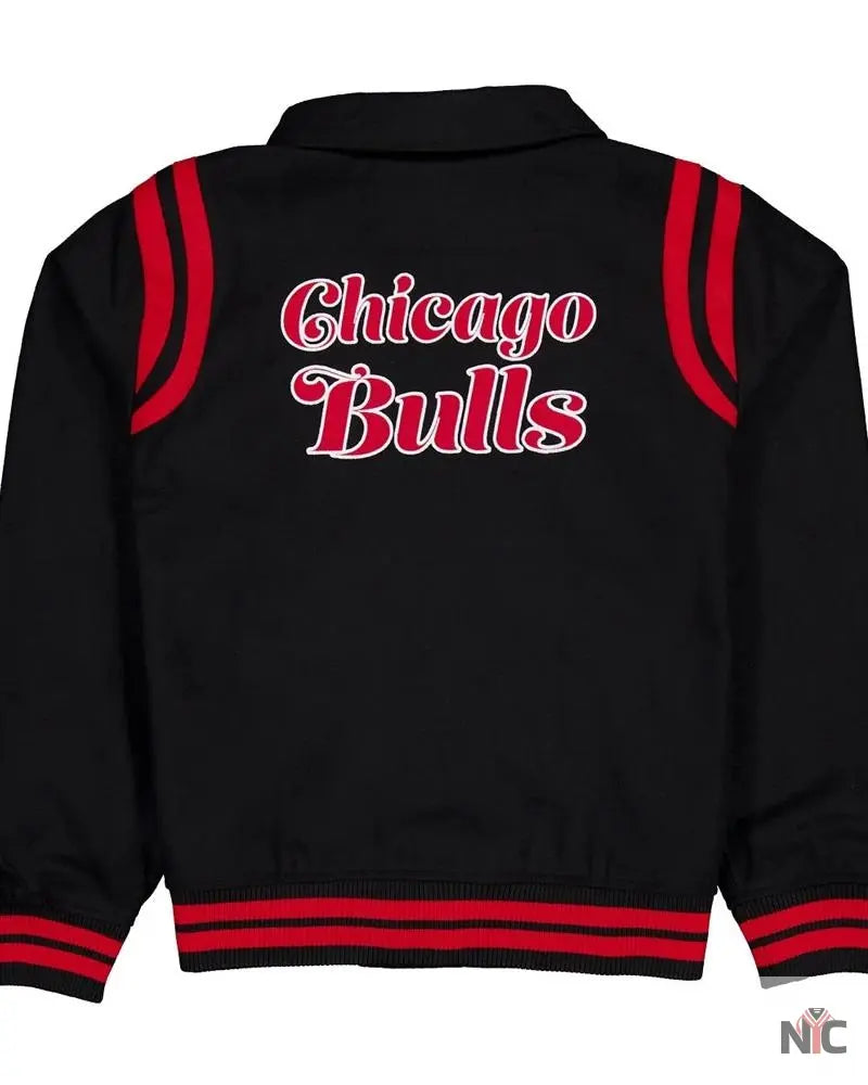 Chicago Bulls Sport Night Teddy Varsity Jacket Clanton Jacket