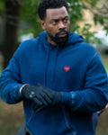 Chicago PD S13 LaRoyce Hawkins Heart Logo Blue Hoodie