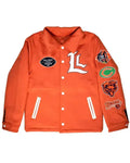 Chicago Bears Lyrical Lemonade Orange Varsity Jacket