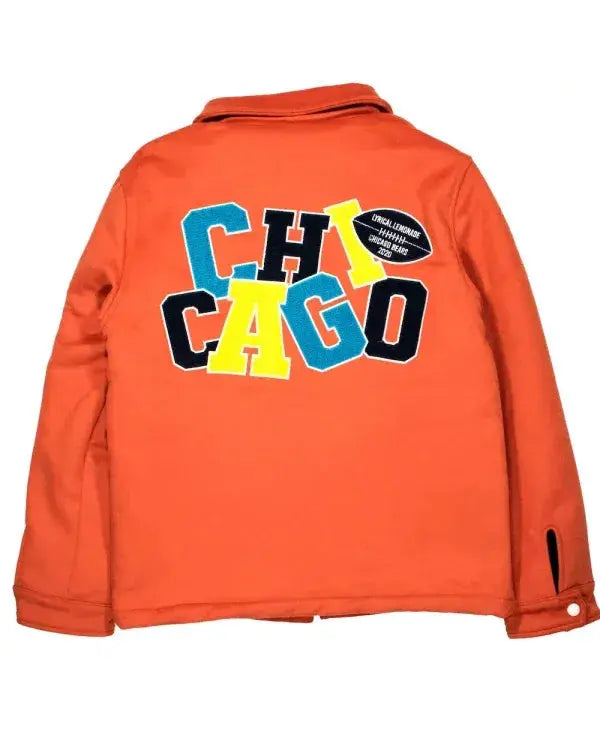 Chicago Bears Lyrical Lemonade Orange Varsity Jacket