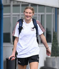 Chloe Kelly Arsenal Women Pre-Season Training Camp 2025 White T-shirt Clanton Jacket