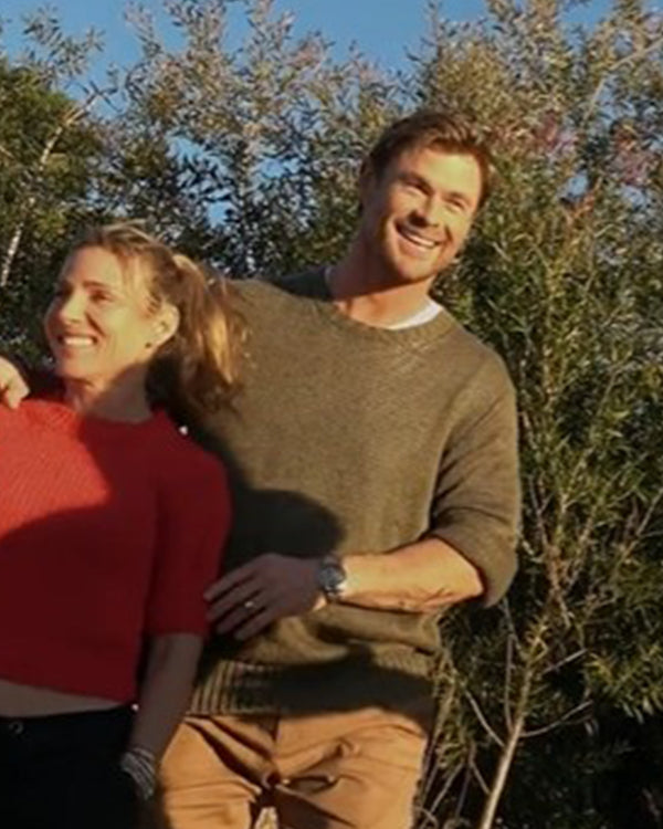 Chris Hemsworth A Road Trip to Remember Grey Sweater