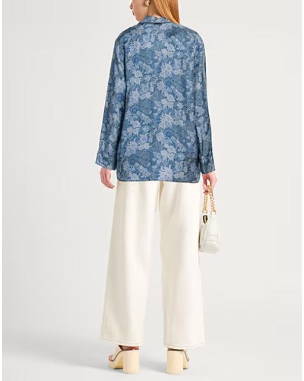 Murder In A Small Town Marcia Gay Harden Floral Print Shirt