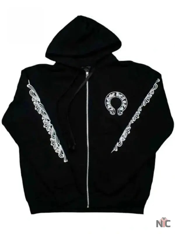 Chrome Hearts Black Fleece Hoodie Clanton Jacket