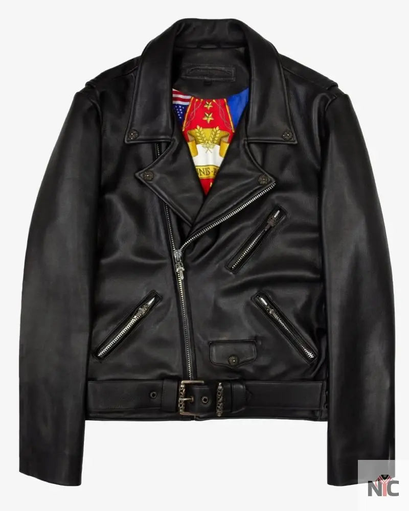 Chrome Hearts Hermès Lined JJ Dean Leather Jacket Clanton Jacket