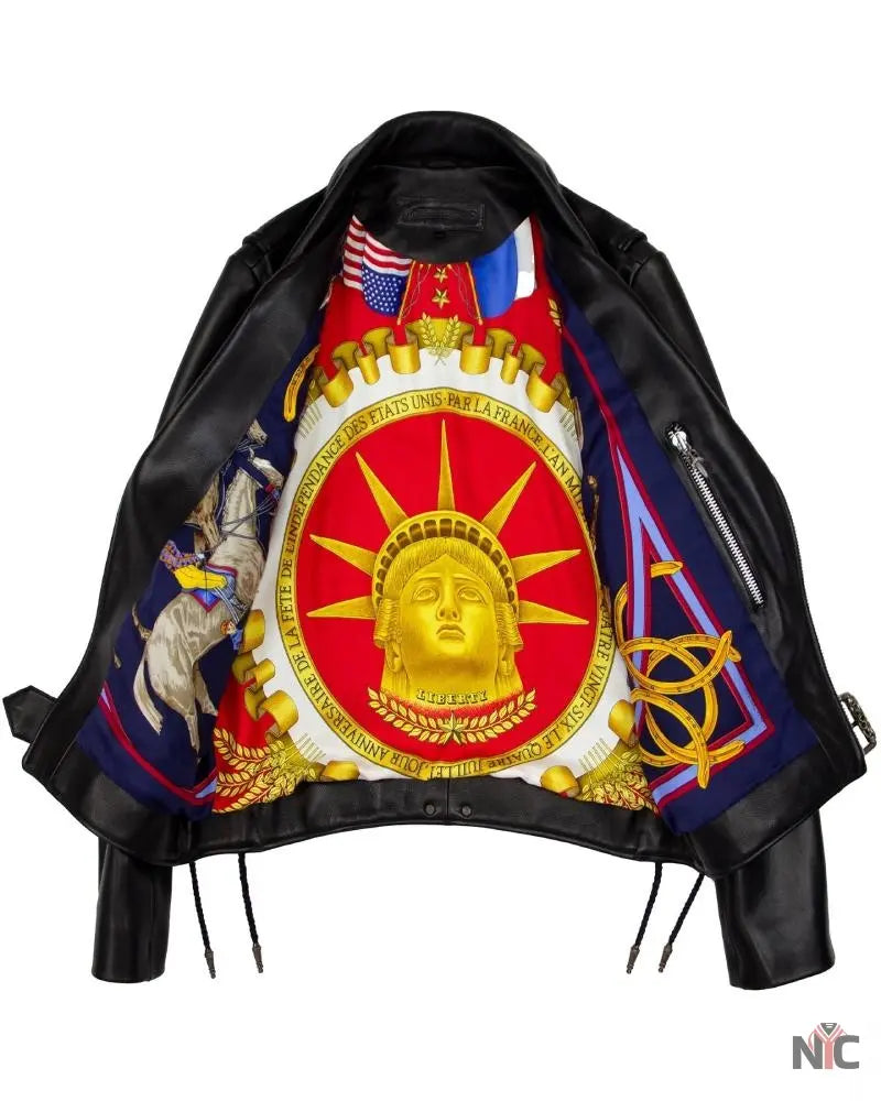 Chrome Hearts Hermès Lined JJ Dean Leather Jacket Clanton Jacket