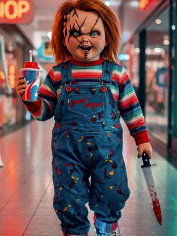 Chucky Costume Jumpsuit Shopotiny
