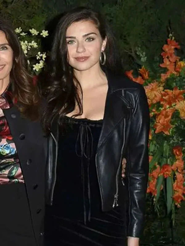 Ciara Brady Days of Our Lives Black Leather Jacket Clanton Jacket