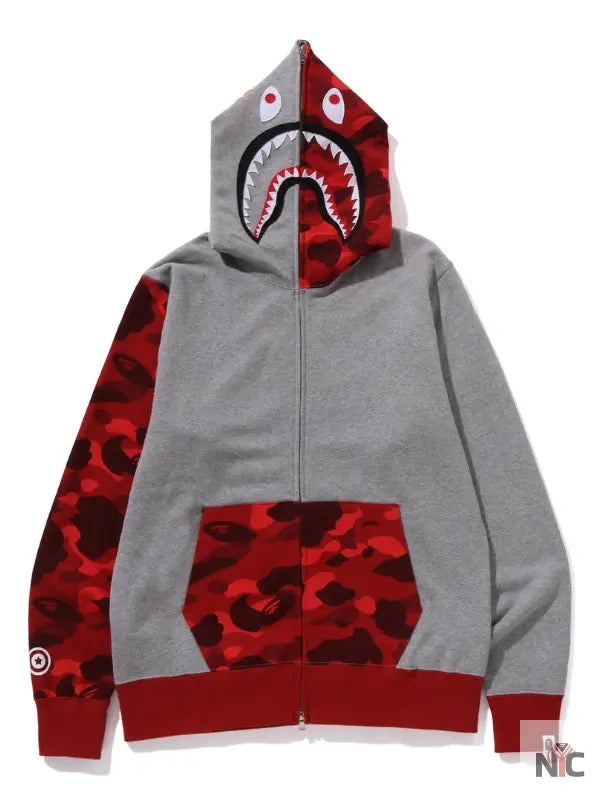 Color Camo Shark Full Zip Hoodie Clanton Jacket