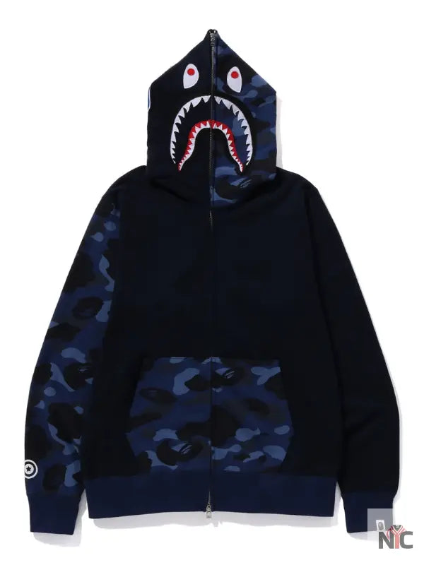Color Camo Shark Full Zip Hoodie Clanton Jacket