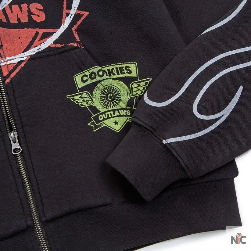 Cookies Outlaws Full Zip Pullover Hoodie Clanton Jacket