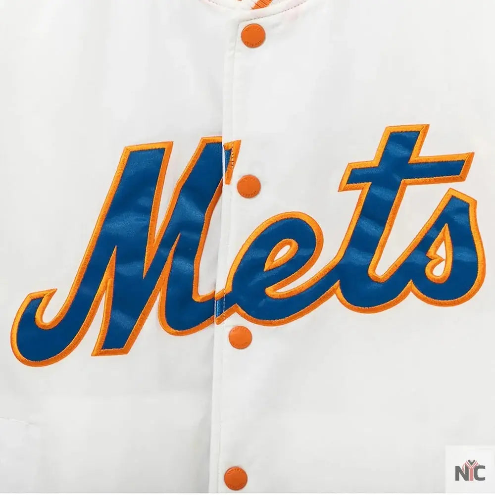 Cooperstown New York Mets Chrome Jacket Clanton Jacket