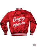 Country & Western Satin Tour Jacket Clanton Jacket