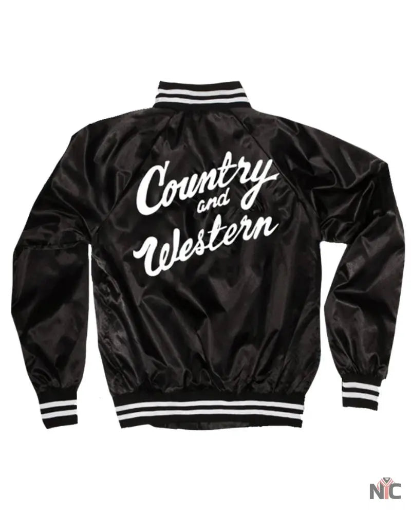 Country & Western Satin Tour Jacket Clanton Jacket
