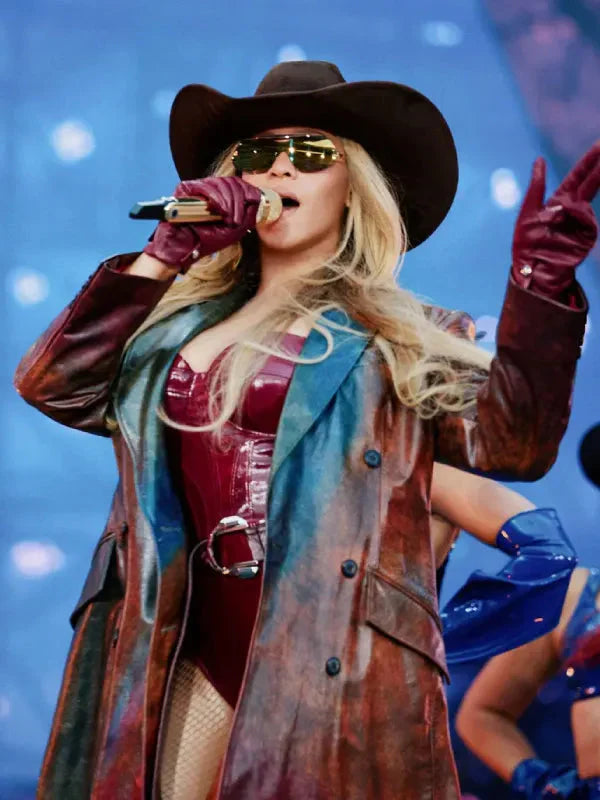 Cowboy Carter Tour 2025 Beyonce Leather Coat Clanton Jacket